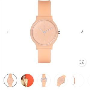 Peach Silicone Watch